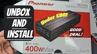 CAR AUDIO UPGRADE! Pioneer GM-D1004 4 channel car amp installed in Smart 451