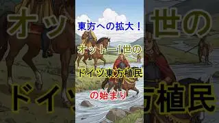 【神聖ローマ皇帝】東方への拡大！オットー1世とドイツ東方植民の始まり #歴史 #世界史 #神聖ローマ帝国 #神聖ローマ皇帝 #東フランク王国