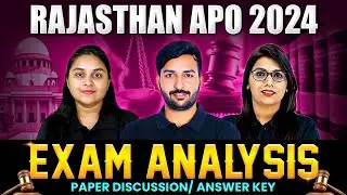 Rajasthan APO Paper Analysis 2024🔥| Raj APO Answer Key | Rajasthan APO Paper Solution