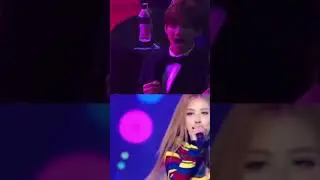 Blackpink be like : V enjoyed a lot on our song 🤩💫 #v #blackpink #kpop #short