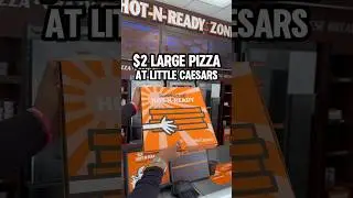 RUN! $2 LARGE PIZZA at Little Caesars 🙌🔥 #shorts #deals