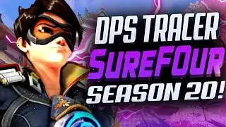 SUREFOUR DPS HANZO AND TRACER GAMEPLAY! [ OVERWATCH SEASON 20 TOP 500 ]