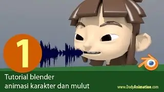 Tutorial blender animasi karakter dan mulut (bag 1)
