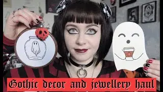 GOTH DECOR AND JEWELLERY HAUL - SINISTER SIGNS, BLACK AND TWISTED, BABY BLUE BAT BOOTIQUE