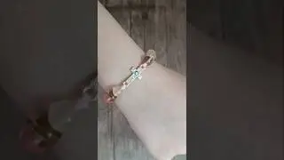 DIY Beaded Bracelet with Cross Charm | Handmade Jewelry Inspiration