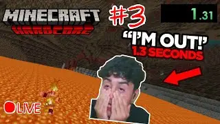 🔴 SPEEDRUNNING MINECRAFT in HARDCORE #3 (1.16.1)