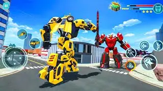 Fighting Robot Car Jet Transformation 3D Game | New Update in The City - Android Gameplay
