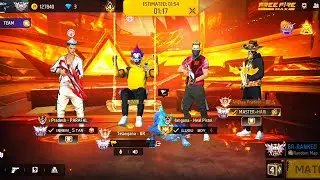 TELUGU BOY 🚩 | BR RANKED 🔥 GRAND MASTER LOBBY HIGHLIGHTS | FREE FIRE - TELUGU ●|#freefire 🔥
