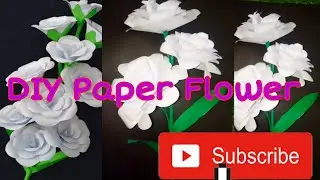 🌼Sirf Paper Se Banaya Real Flower 😱 | Easy DIY Paper Flower Craft #paperflower #papercraft #diycraft