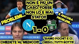NAPOLI SASSUOLO 1-0❗️INFORTUNIO RRAHMANI E POLITANO❗️LOBOTKA IN GOL❗️ANT&Ograve; BASTA LAMENTI❗️