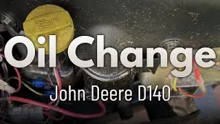 Демонстрация замены масла в газонокосилке John Deere серии 100 на примере John Deere D140