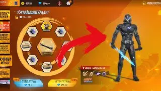 NOVO TOKEN ROYALE KATANA LAMINA DA SERPENTE NO FREE FIRE