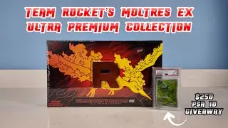 EARLY TEAM ROCKET&rsquo;S MOLTRES EX ULTRA PREMIUM COLLECTION UPC UNBOXING w/ PSA 10 GIVEAWAY!!
