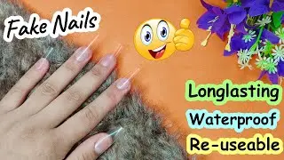 How to make fake nails without glue|how to make fake nails|diy fake nails|homemade nails|sajal malik