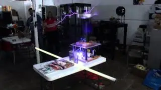 Fredrik's Tesla Coil at 10BitWorks Hackerspace