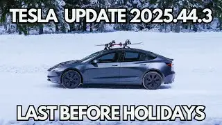 Обновление Tesla 2025.44: небольшие улучшения в рамках подготовки к праздникам!