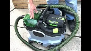 Brief EGO NEW Wet/Dry Vacuum details and description. This Vacuum is a Beast!
