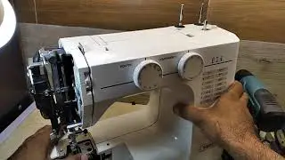 desmontando maquina de costura janome