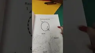 Capital Q , easy pattern writing  , teachers method  , interesting way to learn