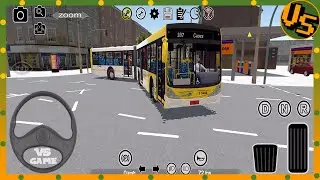Articulated Bus Driving in Heavy Traffic | Proton Bus Simulator Urbano Android Gameplay