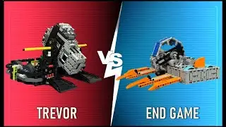 Trevor VS End Game - 2 Giants of the UK LEGO Robot Combat scene