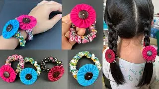 Easy Make Scrunchies Idea ✅✅ How to make Scrunchies sewing tutorial .