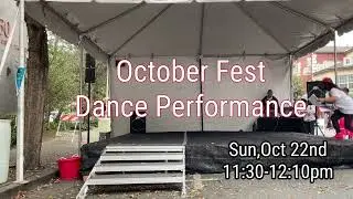 Octoberfest Stage Performance / Campbell downtown/Sunday, Oct, 22nd, 2023/ Dance Performance