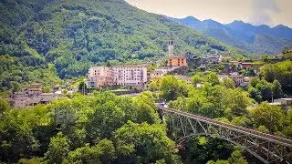Drone Views of Switzerland in 4k: Ascona, Losone, Locarno, Intragna
