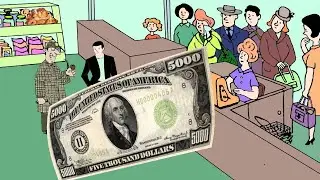 Загадка улетевшая банкнота. Mystery flew away banknote