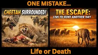 When Speed Isn&rsquo;t Enough: A Cheetah Surrounded on the Savannah | Lone Cheetah vs Ruthless Scavengers