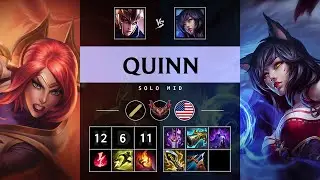 Quinn Mid vs Ahri - NA Grandmaster Patch 25.10
