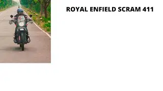 Royal Enfield SCRAM 411 exhaust sound and speedometer display