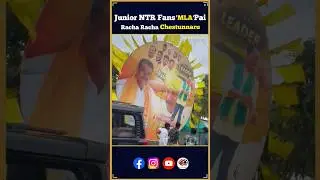 junior NTR Fans MLA paina Racha  Racha chestunnaru...? #ntr #trending  #mla