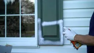 Old, faded vinyl shutters Dont waste time and money painting  Clean them with Tire Foam