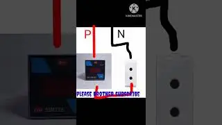 how to put ampare meter with two pin socket #editing #electrician #master #general