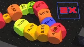 Cube 2048.io Game  🎲 A NEW GAME lvl 159-65🎲 CUBES SNAKE 2048.io Gameplay