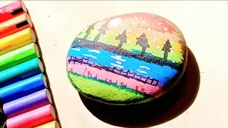 Part 1, 🎨🌈 Easy Rock🪨 Painting Ideas for Beginners #painting #homedecor #diy 