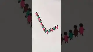 Human chain &lsquo;L&rsquo; #kidsvideo #howtodraw #kidstv #art #diy #trending #shorts #short #kids #youtube #yt