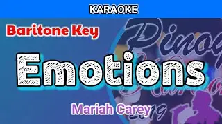 Emotions by Mariah Carey (Karaoke : Male Key : Baritone Key)