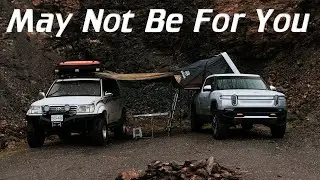 What It's Like Camping In A Rivian R1T Full Electric Truck?