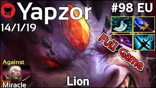 Support Yapzor [Secret] plays Lion!!! Dota 2 Full Game 7.21
