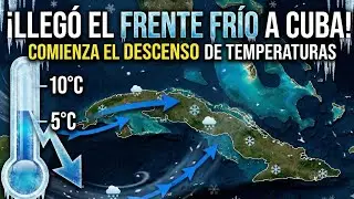 Atención #cuba Frente frio avanza por occidente.  Descenso de Temperaturas.