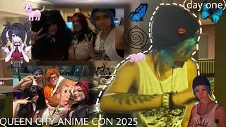 QUEEN CITY ANIME CON 2025 VLOG (day one) || kkurapikq 