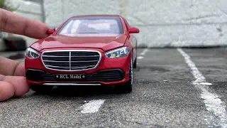 Unboxing Diecast Model Of Mercedes S Class | Scale models | slow Motion 