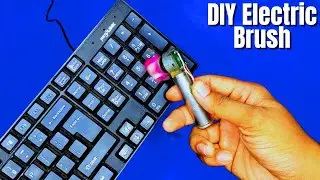 how to make DIY dc motor cleaning brush at home with dc motor
