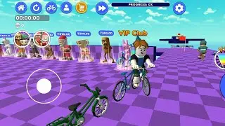 Obby On A Bike 🚴🤯 Challenge Accept For Bike Runners 👹👍 #obby #minecraft #funny #obbybike #runner 