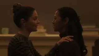 New Amsterdam Kiss Scene  Lauren and Leyla Leyla this is a bad idea