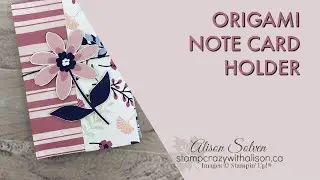 Origami Note Card Holder