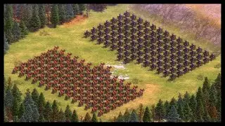 AGE OF EMPIRES II: 100 ELITE CONQUISTADORS VS 100 ELITE KONNIK