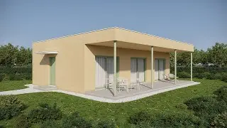 House Plan 02 | Modern Small House 85 sqm | Floor Plan + Renders